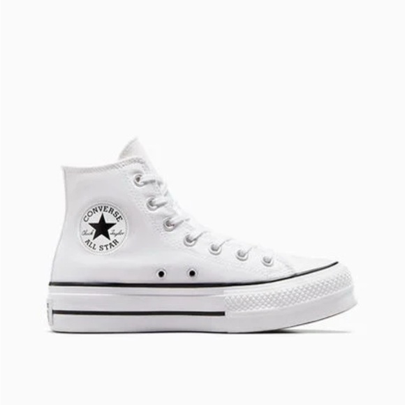 Converse Women's All Star White Platform Sneakers - Picture 1 of 5